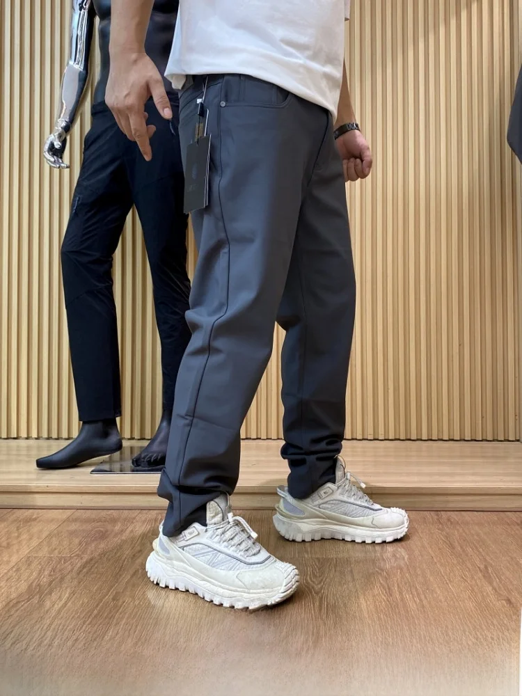 

Black Tech Four-Proof Trousers Men's Autumn Business Commute Casual Straight Leg Drapey Pants Fashionable All-Season Color