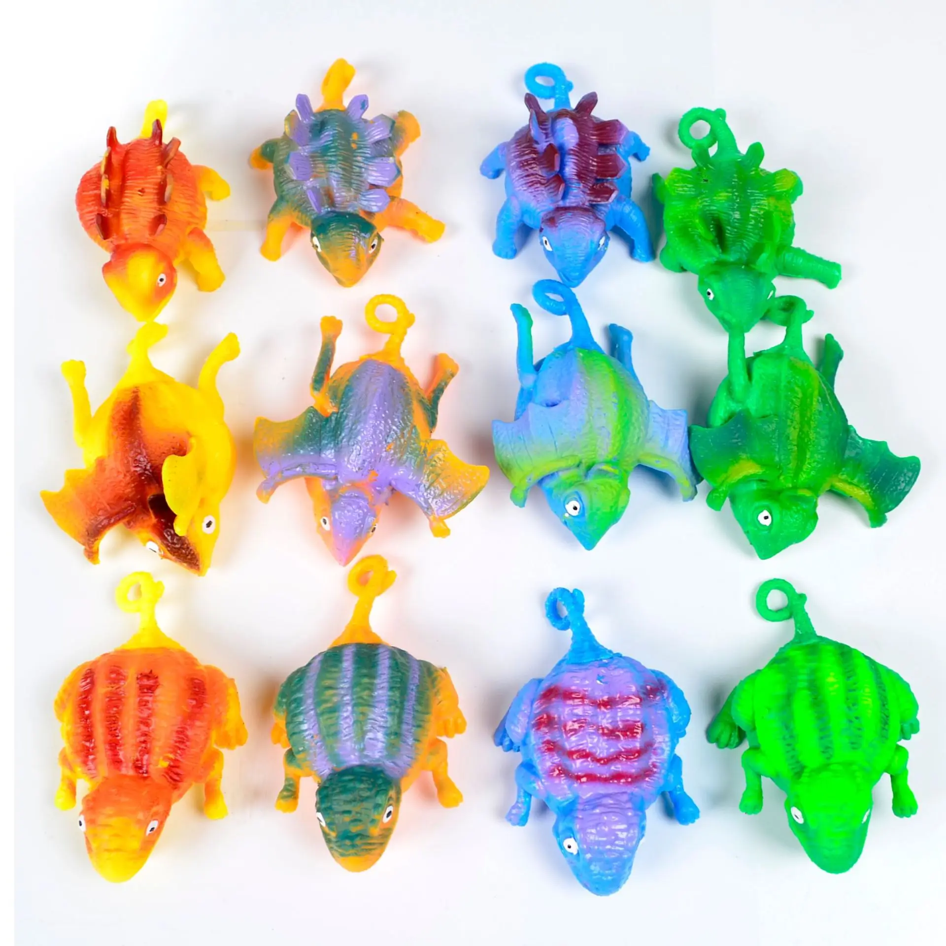 

12pcs Explosions Creative New Strange Toy TPR Can Blow Animals Vent Toys Inflatable Dinosaur Bobo Ball