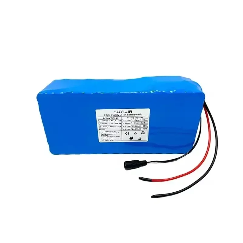 New 13S6P 48V 21Ah 18650 Lithium Battery Pack Suitable for Electric Vehicle Electric Scooter Mountain Bike W/54.6V 2A Charger