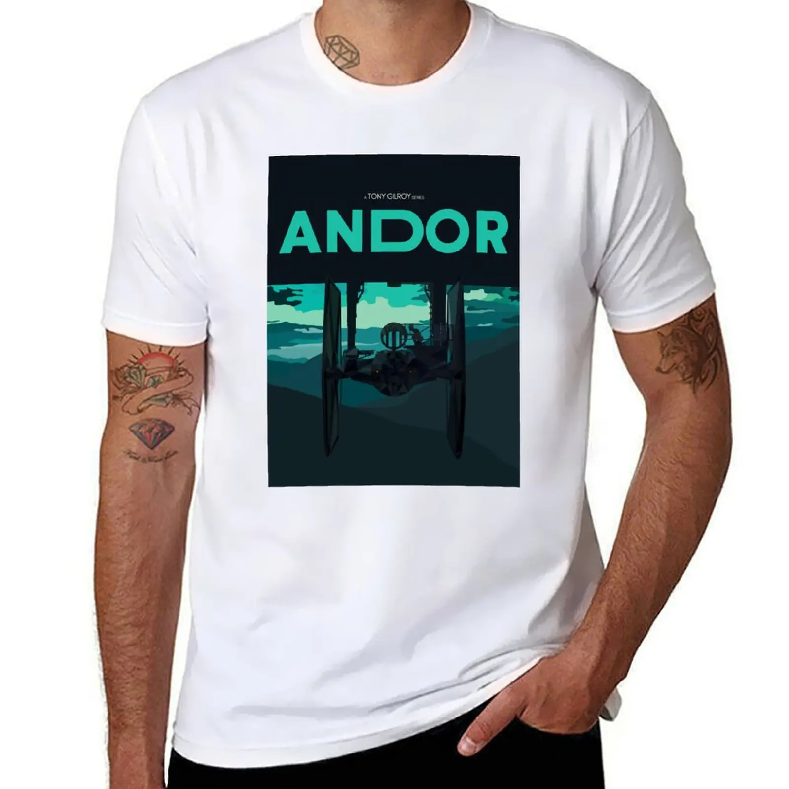 

TIE-FIGHTER ANDOR T-Shirt rapper graphic tees quick-drying customs funny t shirts men