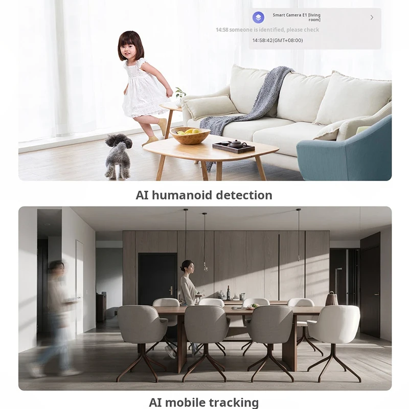 

Aqara 3MP 2K Indoor Security Camera with Night Vision Bluetooth 5.2 Smart E1 360-Degree Guard for Baby And Pet Monitor