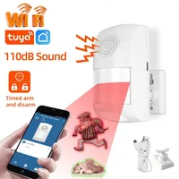 Tuya-Detector de movimiento infrarrojo WiFi, Sensor PIR, alarma antirrobo para hogar inteligente, protección de seguridad, Monitor remoto, aplicación Smart Life