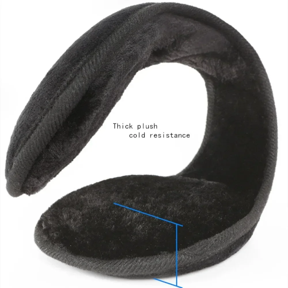 Unisex Warm Earmuffs Thicken Fur Ear Muffs Headphones Winter Accessories for Men Women Plush Ear Warmer Ear Cover with Earpiece