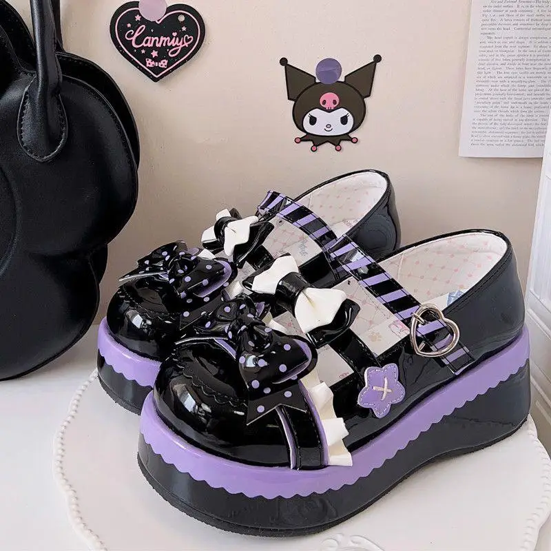 

Original Milk Sugar Bear Lolita Leather Shoes Cute Lo Shoes Thick Sole Japanese Student Soft Girl Sweet Cool Jkloli Single Shoes