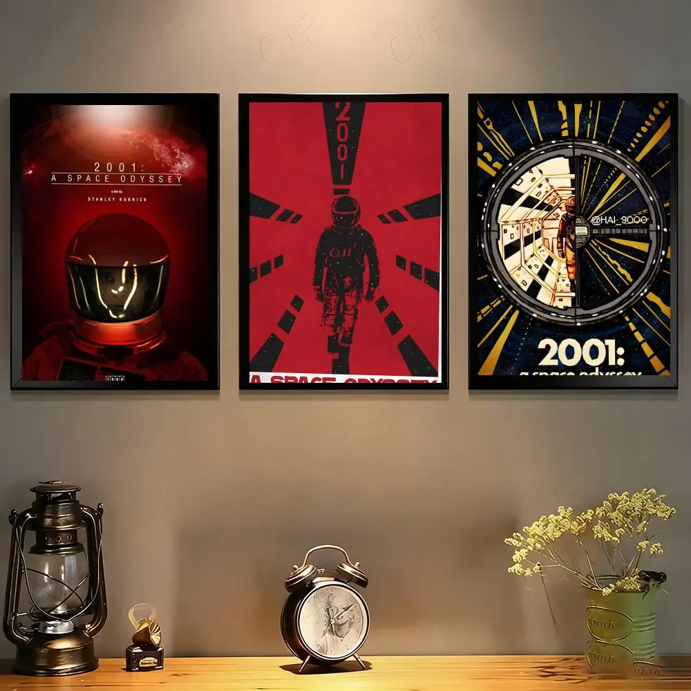 Poster  HD art sticky wall waterproof home living room bedroom bar aesthetic decoration 2-2001: A Space OdysseyS
