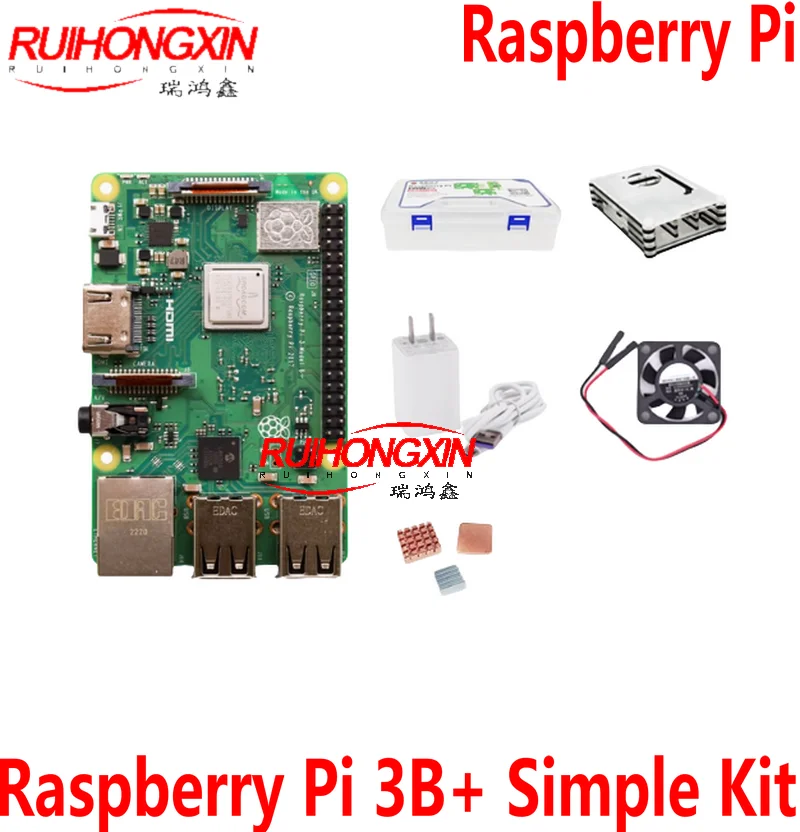 

Raspberry Pi 3B+ Development Board 3rd Generation Simple Kit