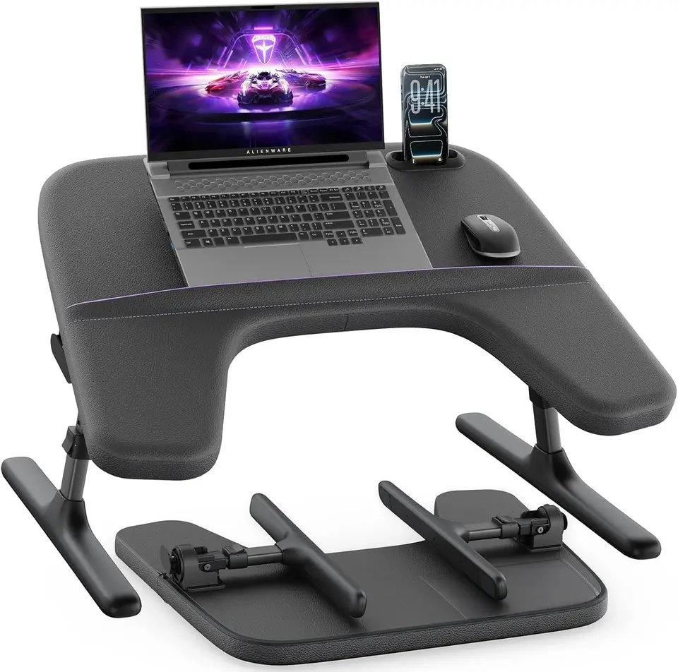 Adjustable Ergonomic Lap Desk for Laptops and Gaming