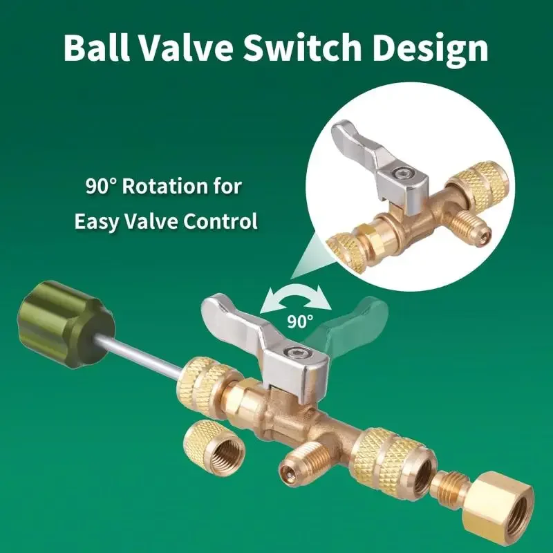 أداة إزالة أساسية لصمام تكييف الهواء المنزلي - مفتاح ربط صمام أساسي سريع التغيير لمفتاح إصلاح خالي من المبردات