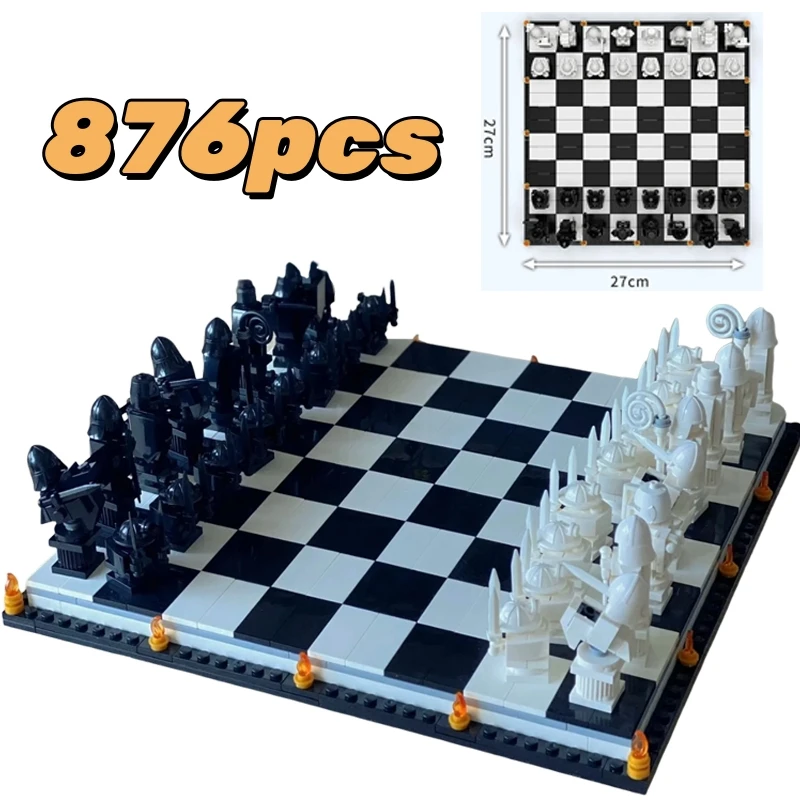 New Interactive Game Chess Building Blocks Model Knight Role Play Compatible With MOC 76392  Set  Assembly Bricks Gift Kids Toys