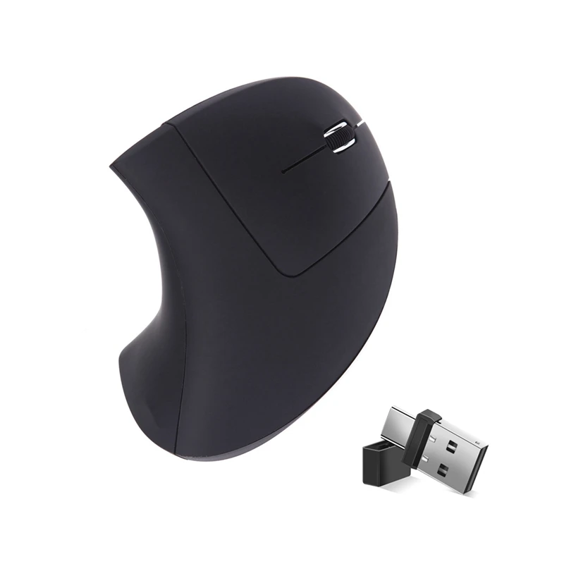 Vertical Ergonomic Gaming Mouse Rechargeable Wireless Gamer Mause Optical 2.4G Mouse Computer PC Laptop Desktop USB Mice-TCES