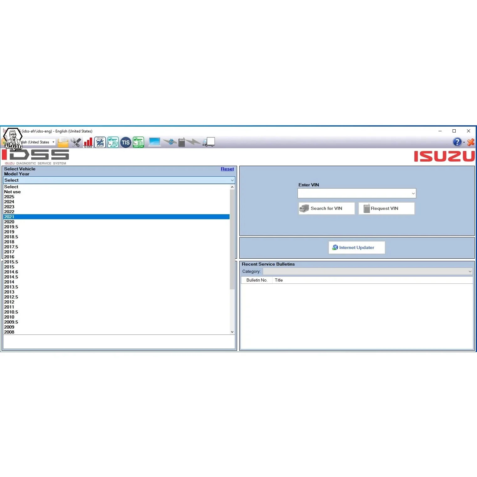 Bild 5: 2025G-IDSS Isuzu Global Export D-MAX PASSTHRU J2534 DMax US-IDSS Nordamerika E-IDSS Dieselmotor LKW-Bagger EURO 6/EURO5