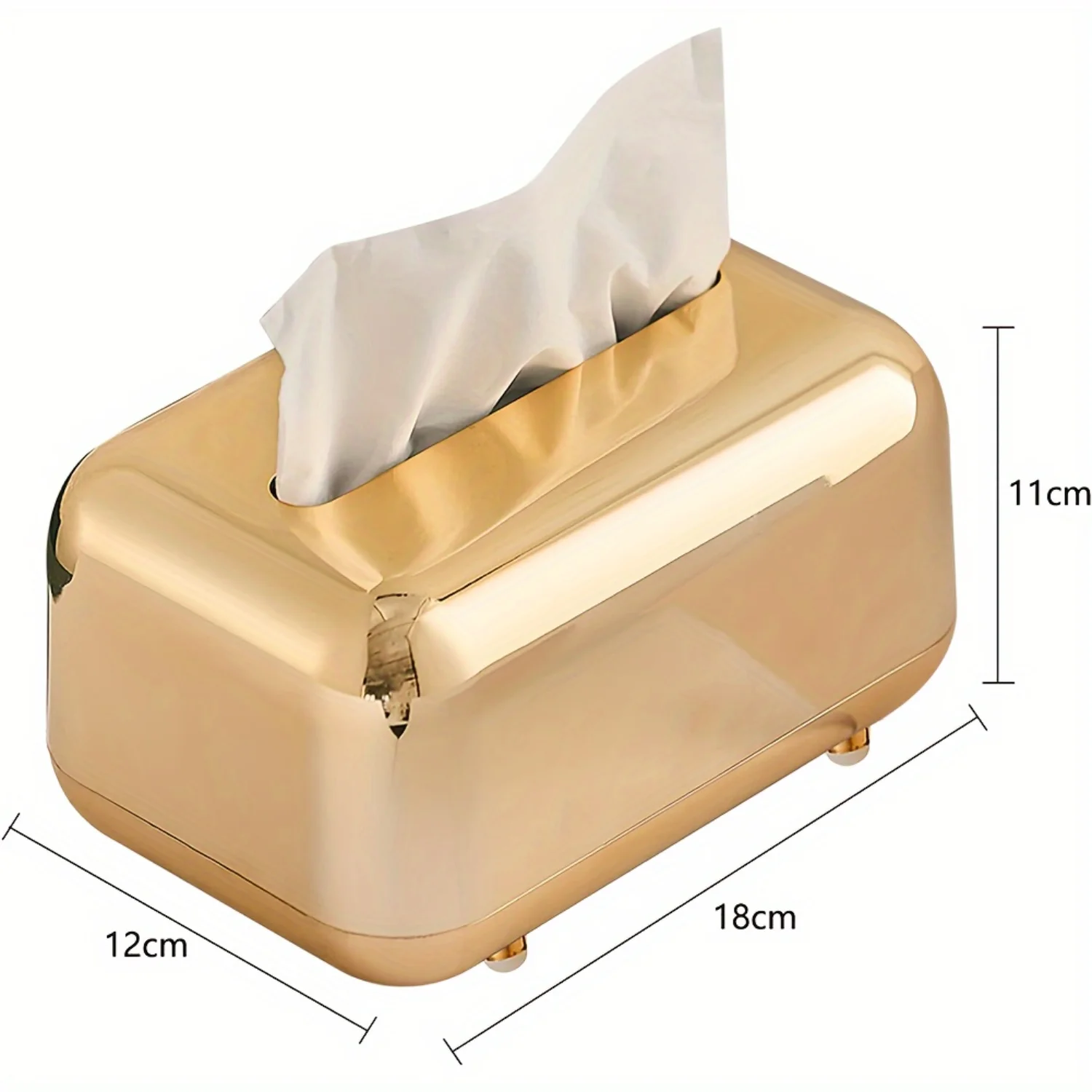 

Бытовая коробка для салфеток, многофункциональный элегантный органайзер для салфеток для гостиной, спальни, ванной комнаты, офиса, автомобиля