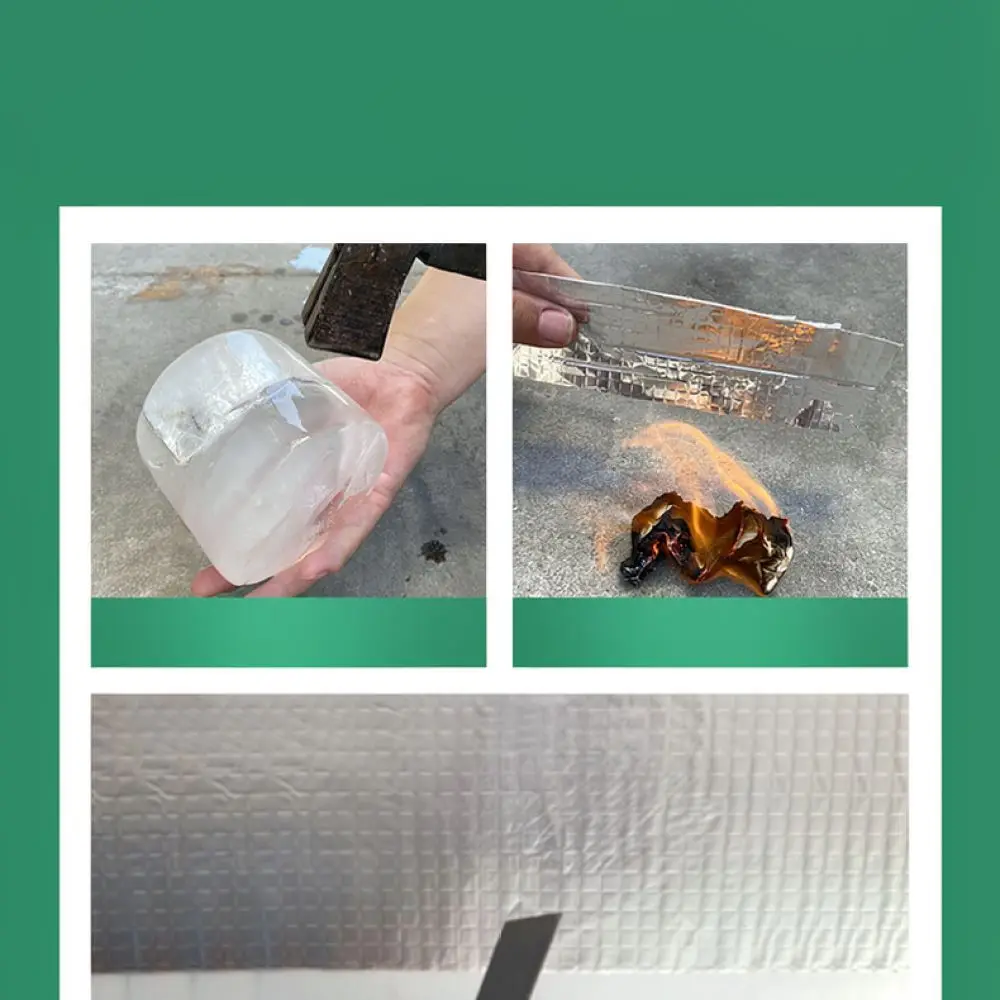 Super Sticky Butyl Rubber Tape Waterproof Aluminum Foil Patch For Roof Leak Sealant Building Construction Repair Tools