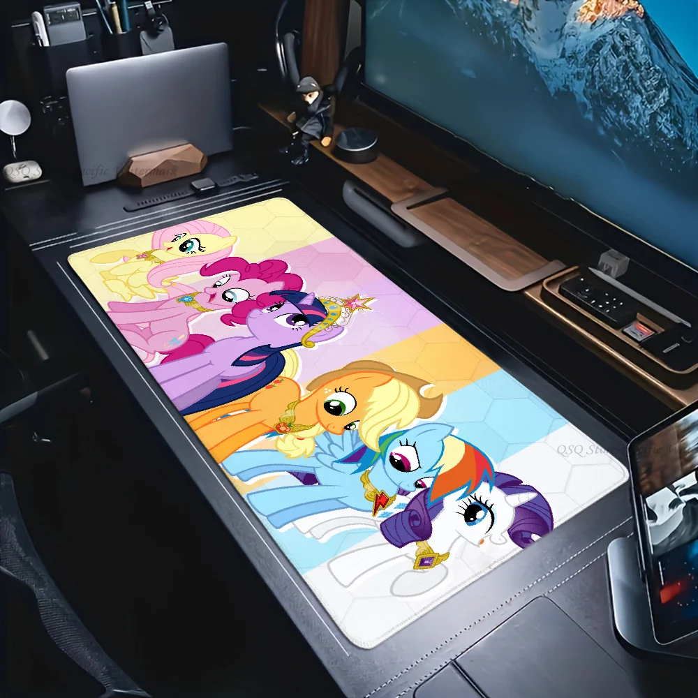 

Cute Mousepad Mouse Mat Desk Mat With Pad Gaming Accessories Prime Gaming XXL Keyboard Pad Padding Mat Cartoon L-Little P-Pony