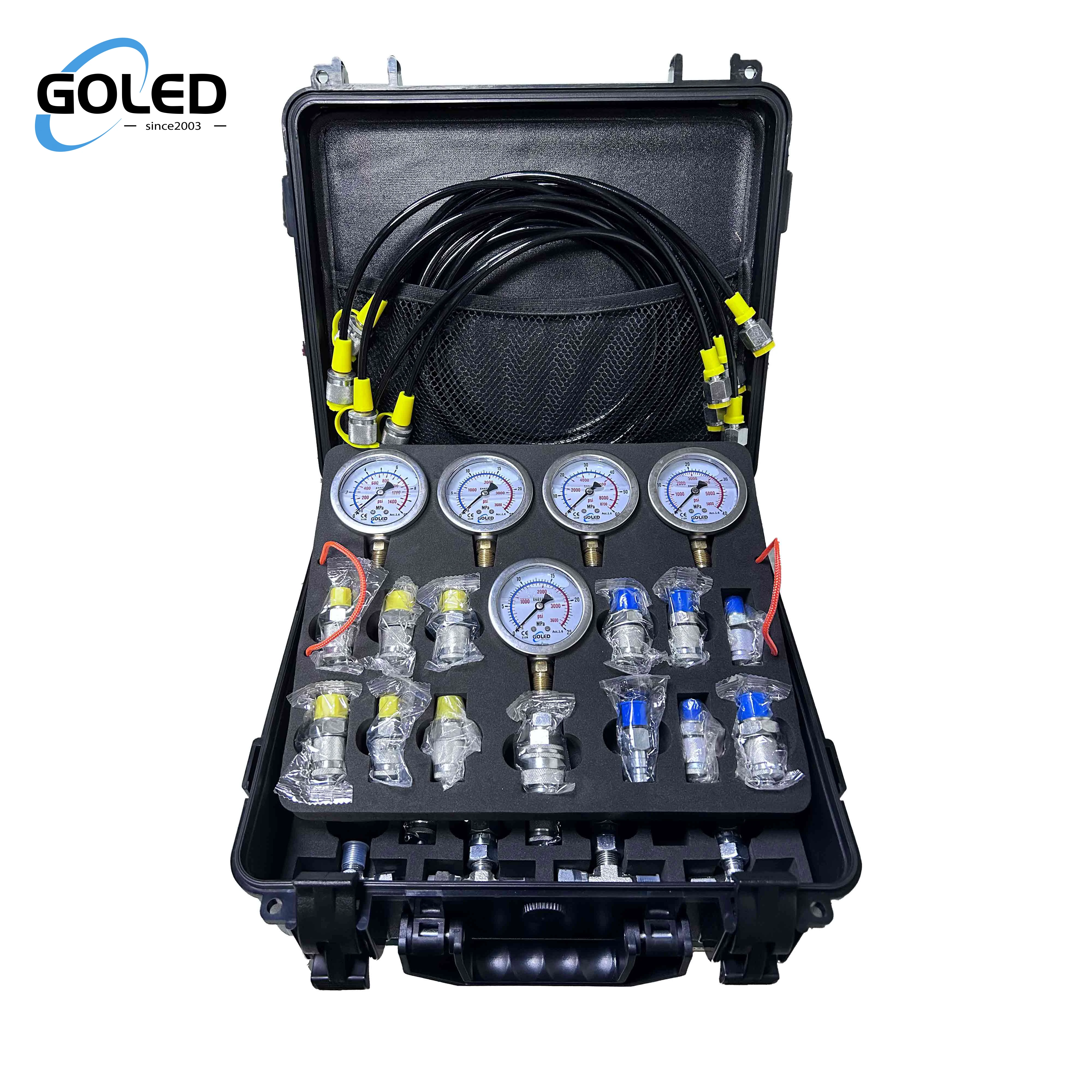 

All Machine Universal Excavator 3 Gauge Stainless Steel Hydraulic Pressure Measurement Tool DMASS 3 Gauge Set OEM Customizable