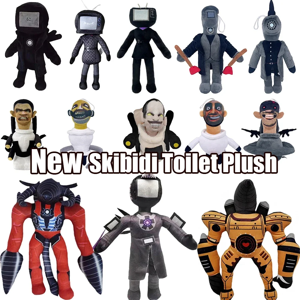 Skibidi Toilet Plush Toys Speakerman Plush Camara Camera Man Plush New Skibidi Doll Stuffed Toy Skibidi Stuffed Soft Toy