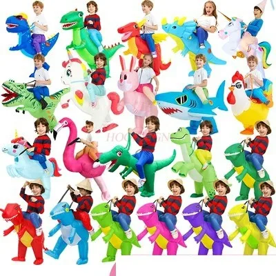 

Halloween Children's Clothing Parent Child Dinosaur Mount Cos Clothing Cartoon Rabbit Inflatable Clothing Kindergarten