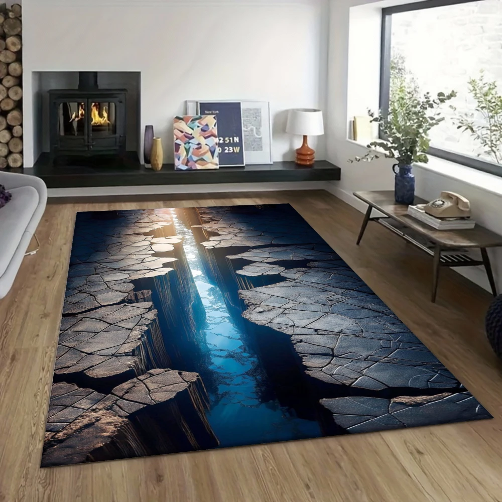 3D Illusion Rug Deep Hole Design Gaming Room Home Living Room Bedroom Home Decoration Carpets Lounge room Coffee table floor mat