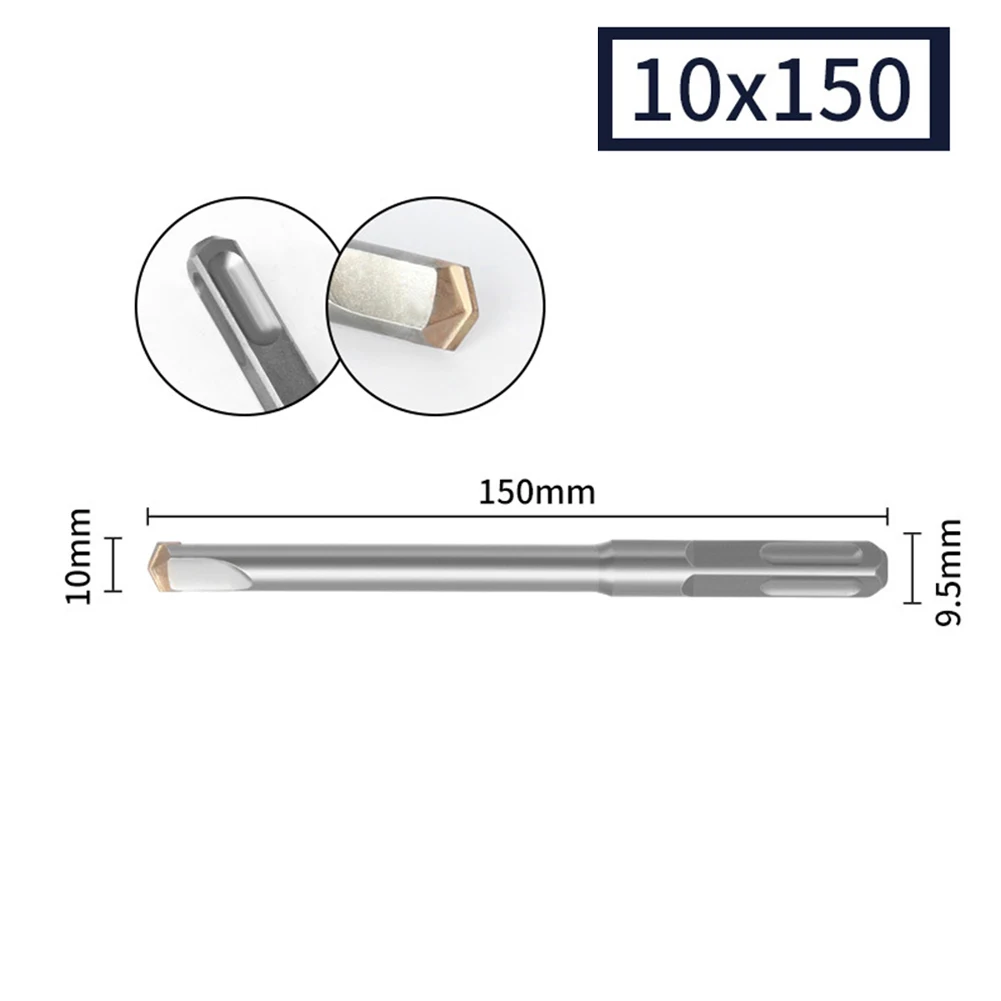 1pc Pointed Chisel/flat Chisel For Excavation Operations Drilling Walls Cement Walls Concrete Stone Power Tools Spare Parts