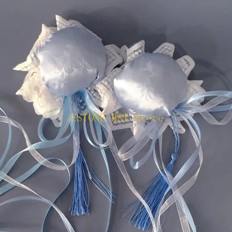 49MF 1 Cặp Goth Búi Tóc Kẹp Tóc Halloween Kẹp Tóc Phong Cách JK Dành Cho Thanh Thiếu Niên Cô Gái