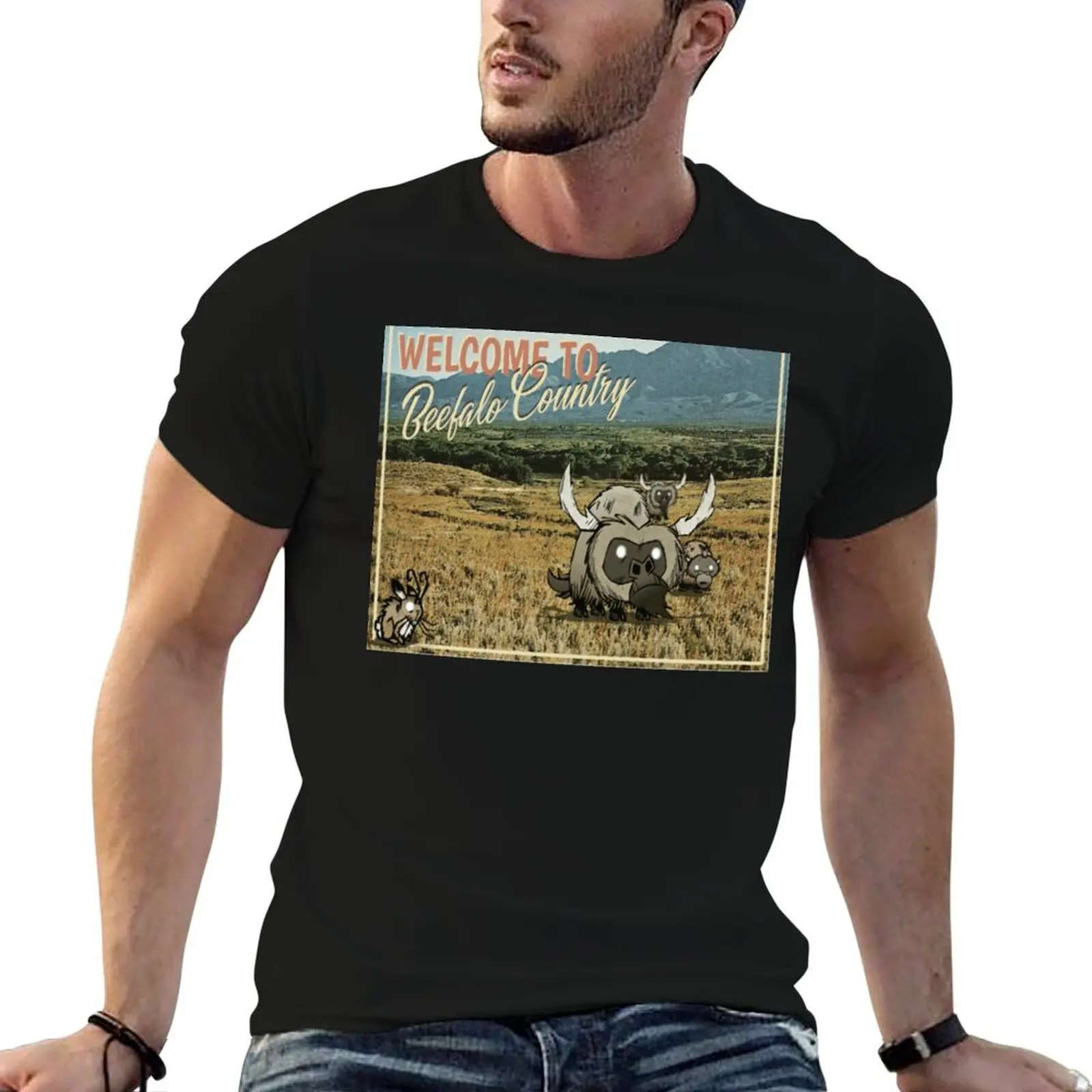 

Beefalo Country Don't Starve T-Shirt vintage anime shirt graphics mens t shirts casual stylish