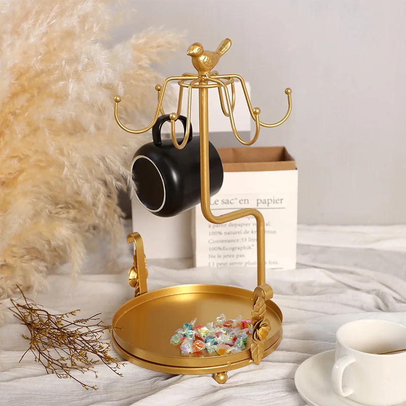 Dessert shop simple gold desktop tray, cup holder, personalized photography props