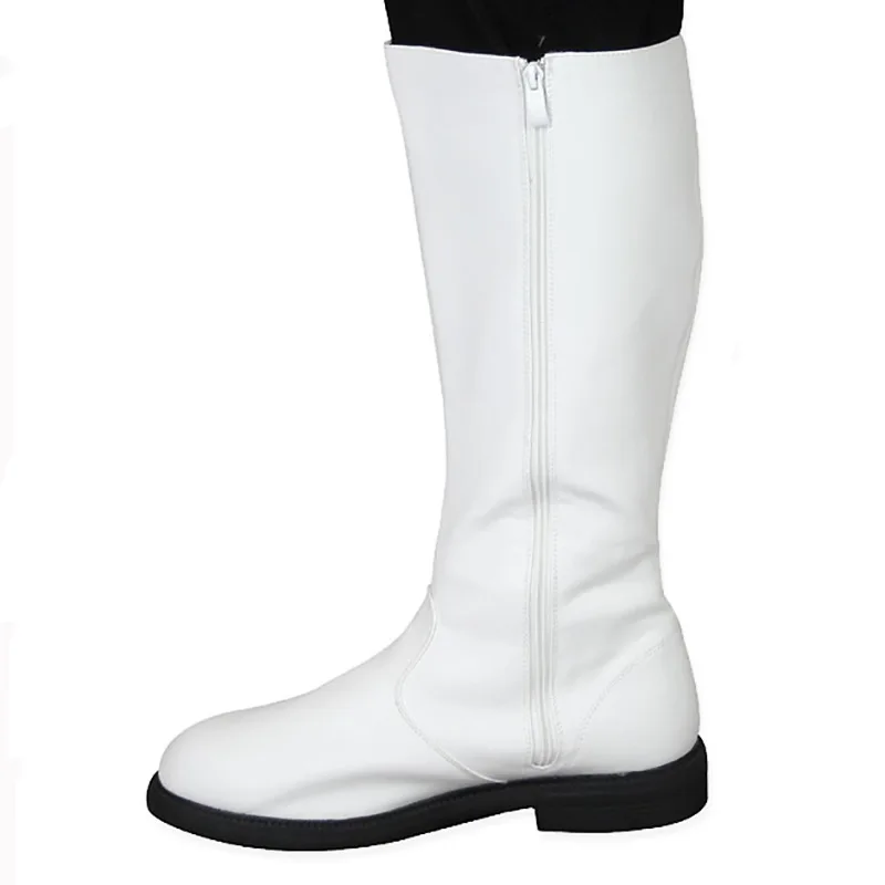 Mittelalterliche Ritter-Renaissance-Stiefel in Mehrfarbig für Männer, Retro PU-Leder Hohe Stiefel, Piraten-Cosplay Halloween-Karneval-Party-Schuhe – Detail 7