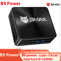 BMAX B9 Power Mini PC Intel 12th Gen Core i9-12900H Intel Iris Xe Graphics 32GB DDR4 1TB High-speed SSD Windows 11 WIFI 6