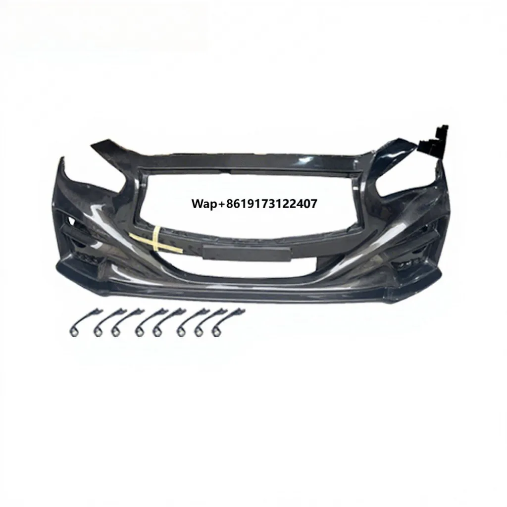 

Q50 Carbon Fiber Bumper for 2015+ Infiniti Q50 Modified Carbon Fiber Front Bumper Body Surround