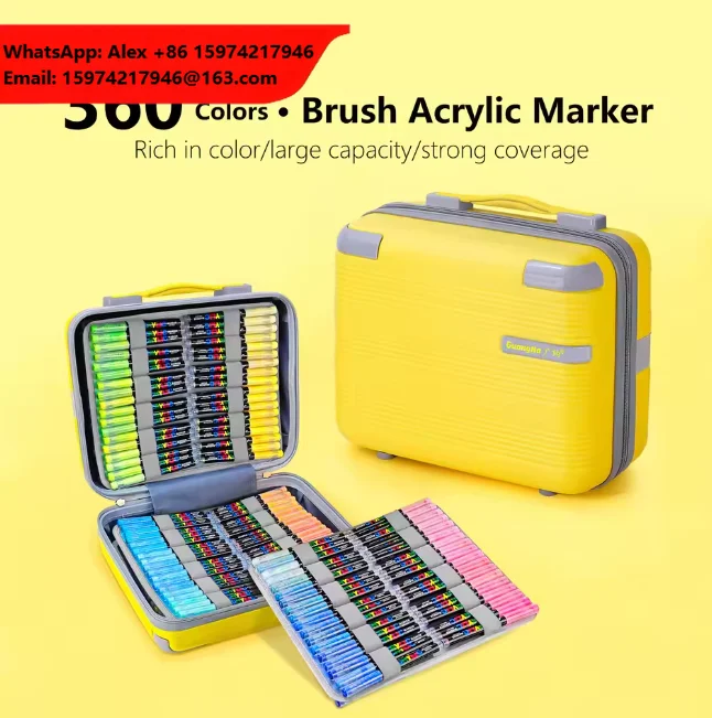 Custom High Quality 360-color Acrylic Markers Marker Pens Art Marker Pens For Painting Marker Pen Sets
