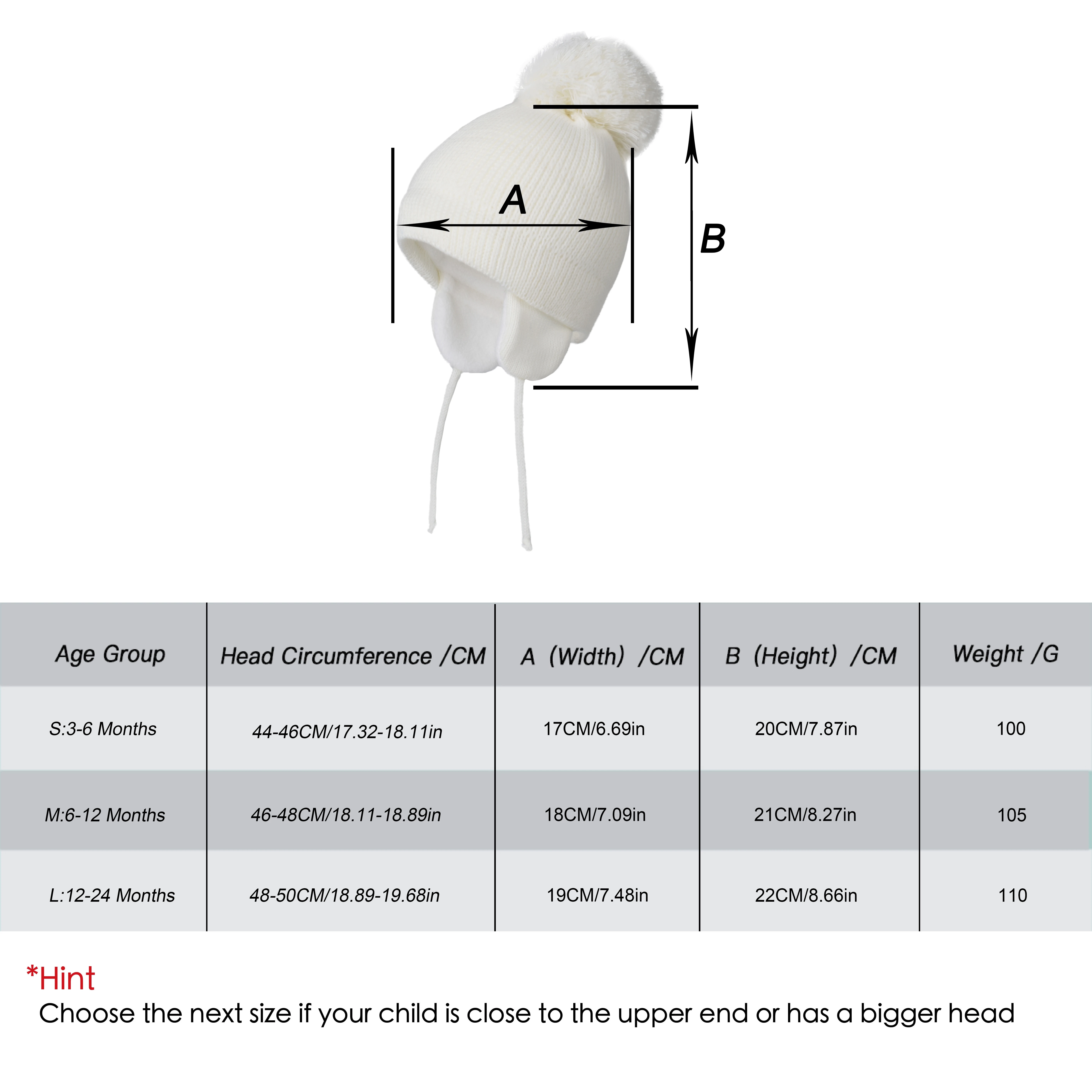 قبعات أطفال محبوكة شتوية دافئة للفتيات بوم بوم كيد طفل بنين قبعة بيني مع بطانة من الصوف #6