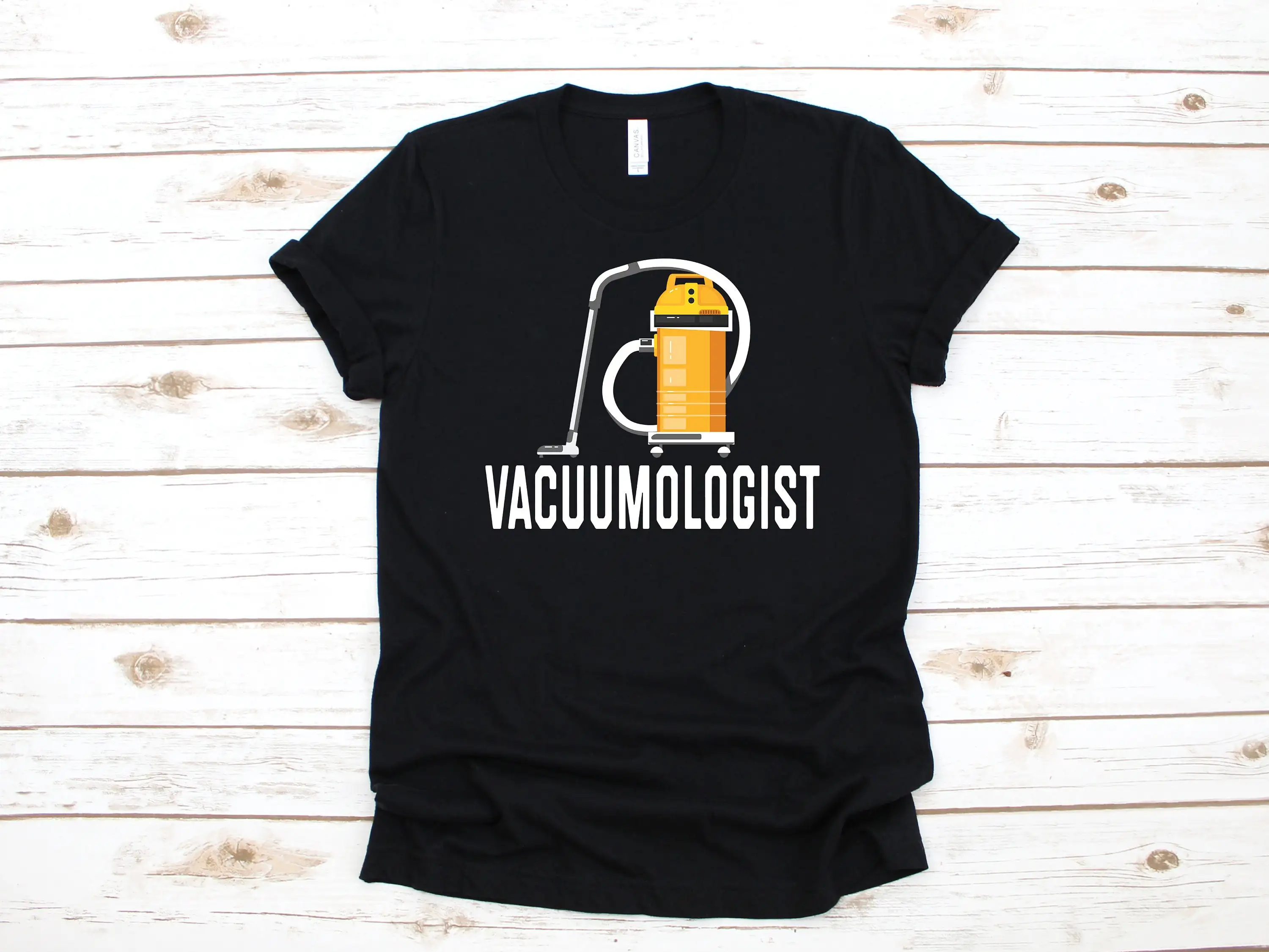 Vacuum T Shirt Vacuumologist Funny Vacuuming Cleaning Maid Housework SweaT Long Sleeve Kids Apparel