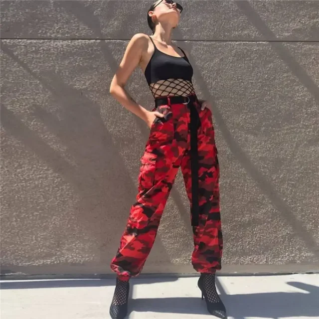 Pantalones Cargo de Camuflaje Militar 2026 para Mujer, 6 Colores, Cintura Alta, Estilo Hip Hop, Pantalones Largos de Camuflaje para Dama, Moda
