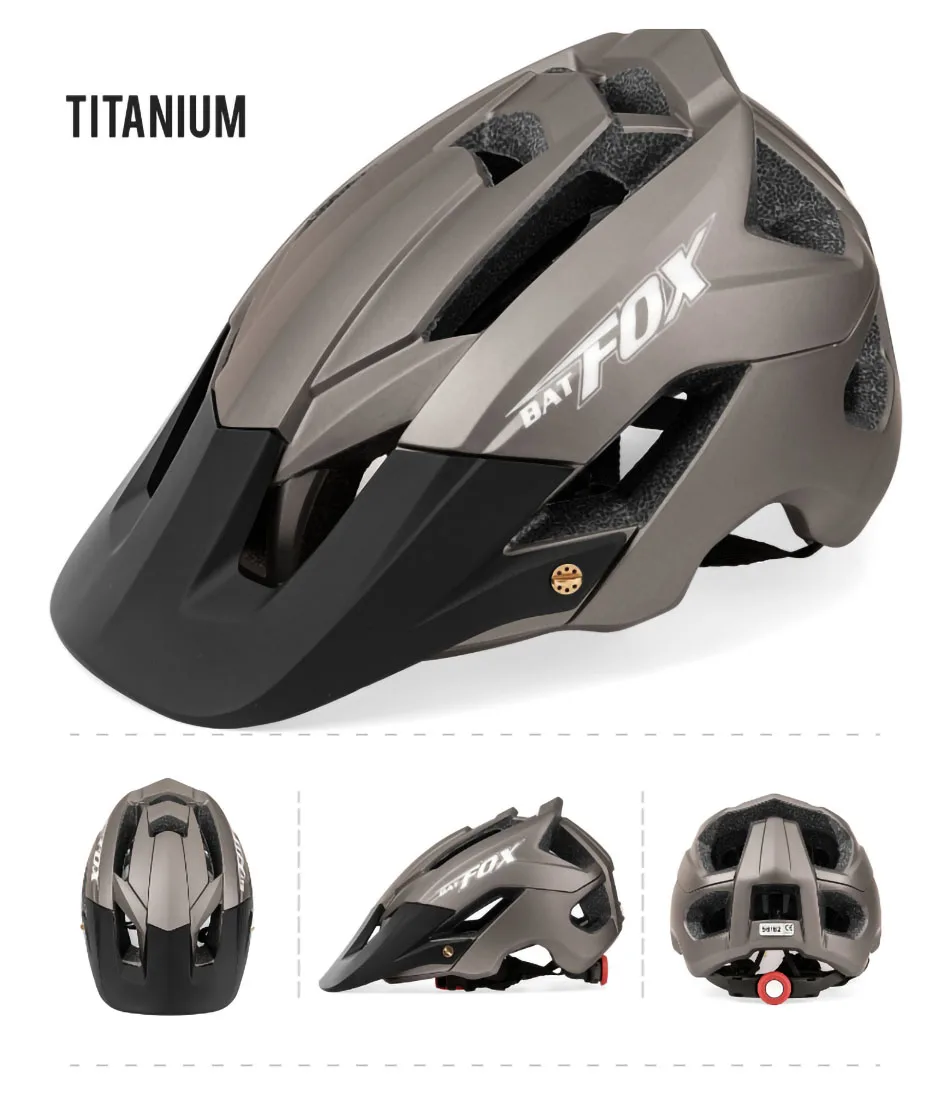 BATFOX MTB Fahrradhelm Ultraleicht Integral Geformter Mountainbike- und Rennradhelm für Damen und Herren Casco Ciclismo Radhelme – Detail 23