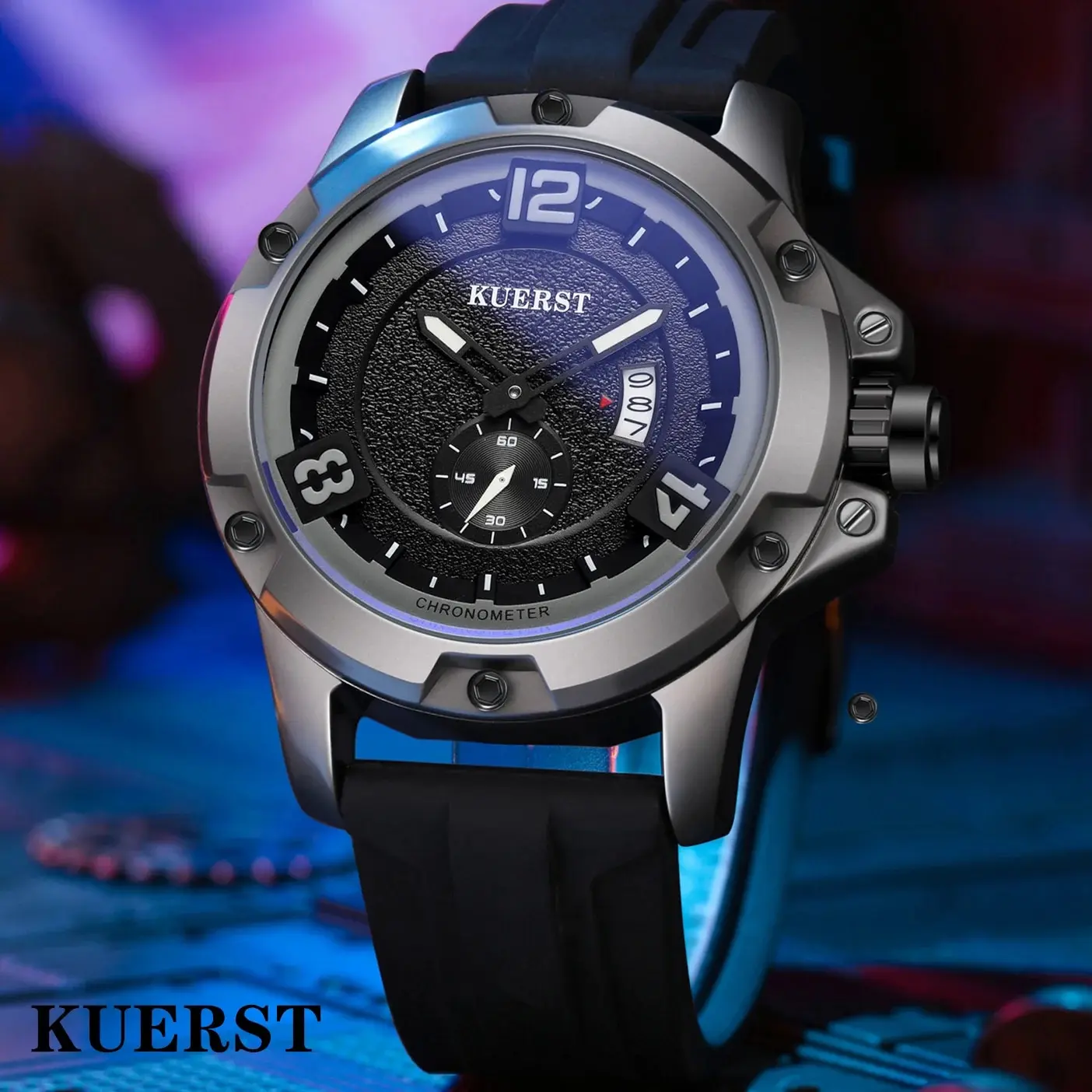 KUERST Teen Student Trend Personality Quartz Watch Waterproof/long Calendar/Senior Sense Luminous Top Ten Sports Brand Watches