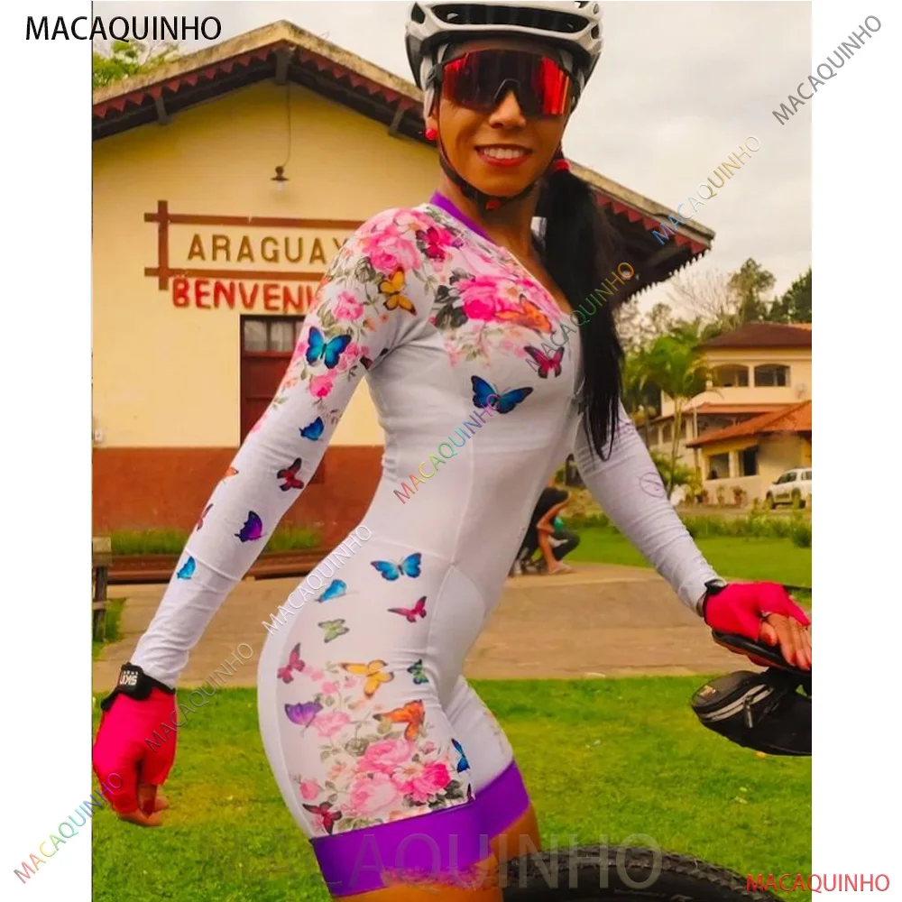 

Women's Cycling Monkey Sets White MTB Tri Suit Free Shipping Promotion Bike Riding Clothes