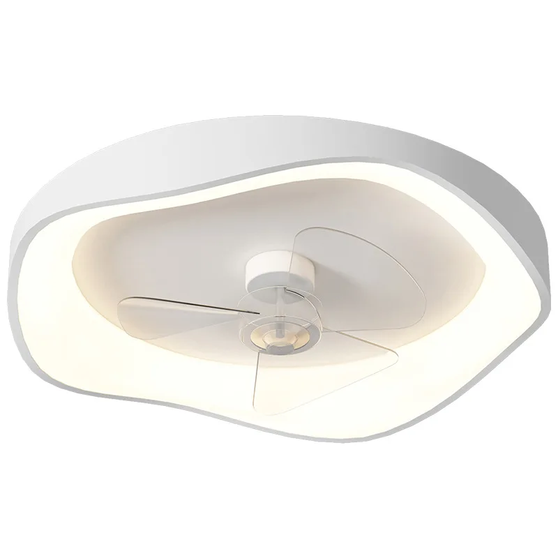 Northern Europe Minimal Bedroom Ceiling Fan Light Modern Art Ceiling Mounted Electric Fan Lamp White Home ventilador de techo