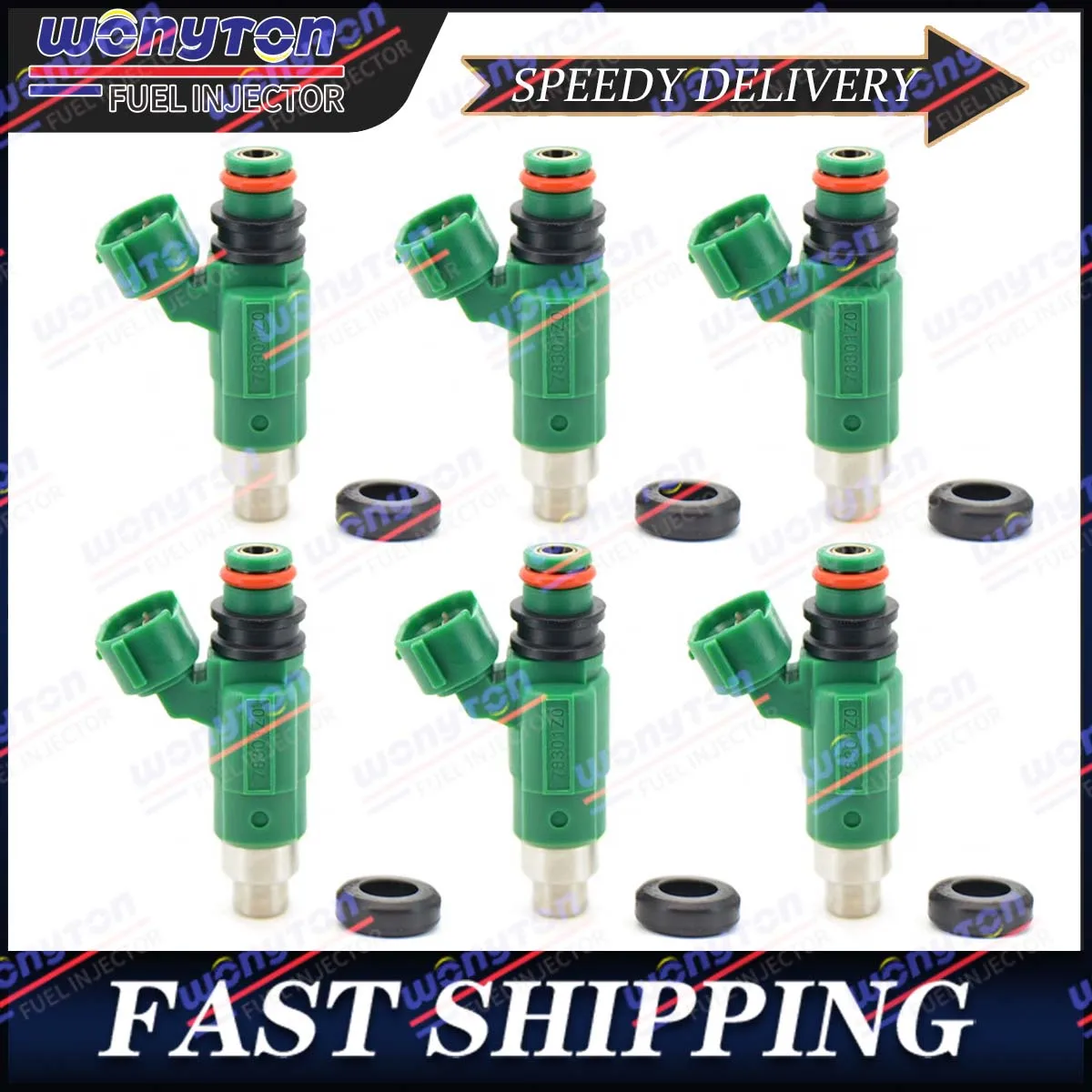 6x Fuel Injectors INP-783 Injection Nozzle For Mazda Protege 2001-2003 1.6L 2.0L INP783