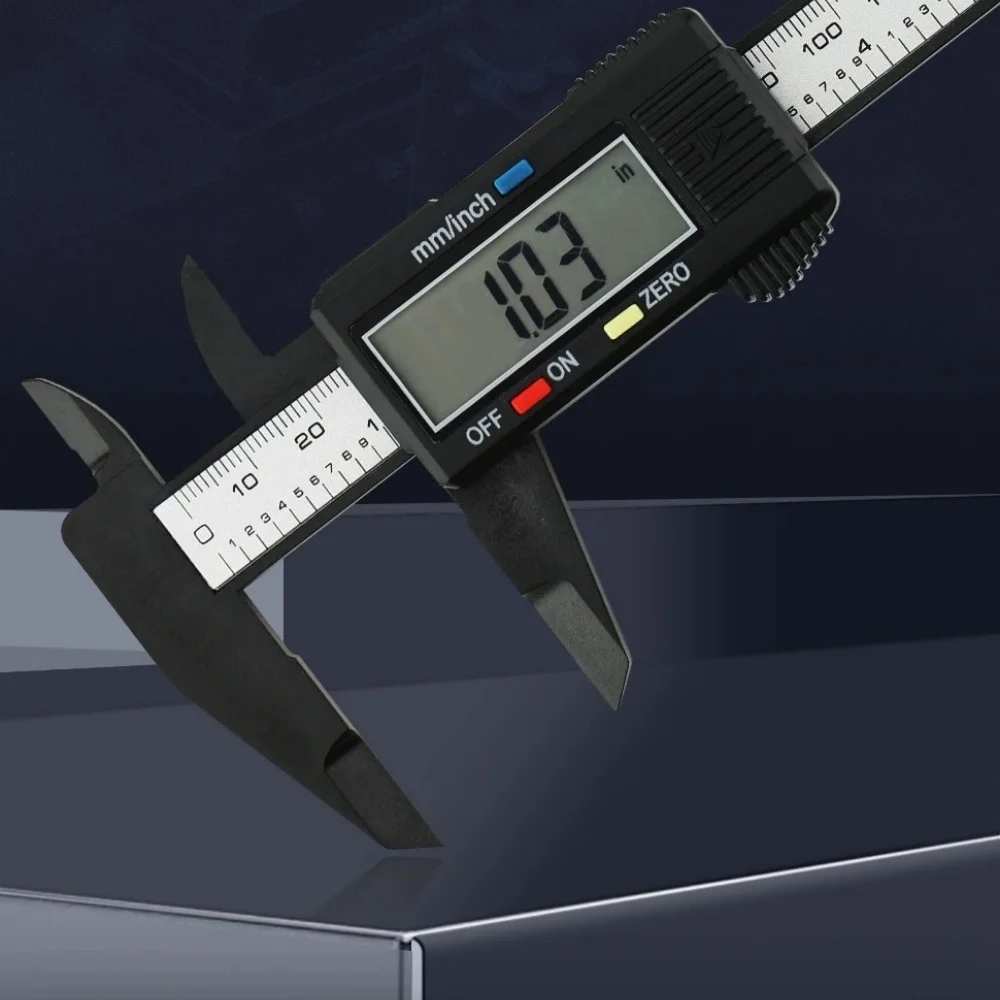 6inch Digital Vernier Calipers 0-150mm Lcd Electronic Caliper, Carbon Fiber Gauge Height Measuring Tools Instruments Micrometer image 4