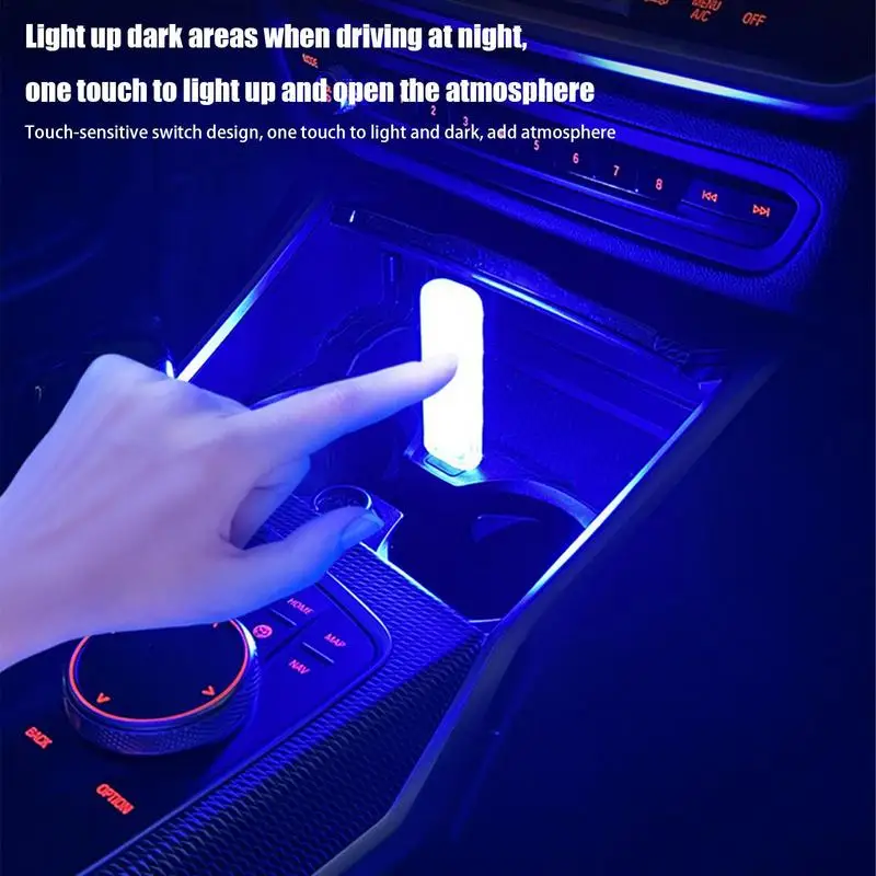 

USB-лампа для интерьера автомобиля, USB-лампа с окружающим освещением