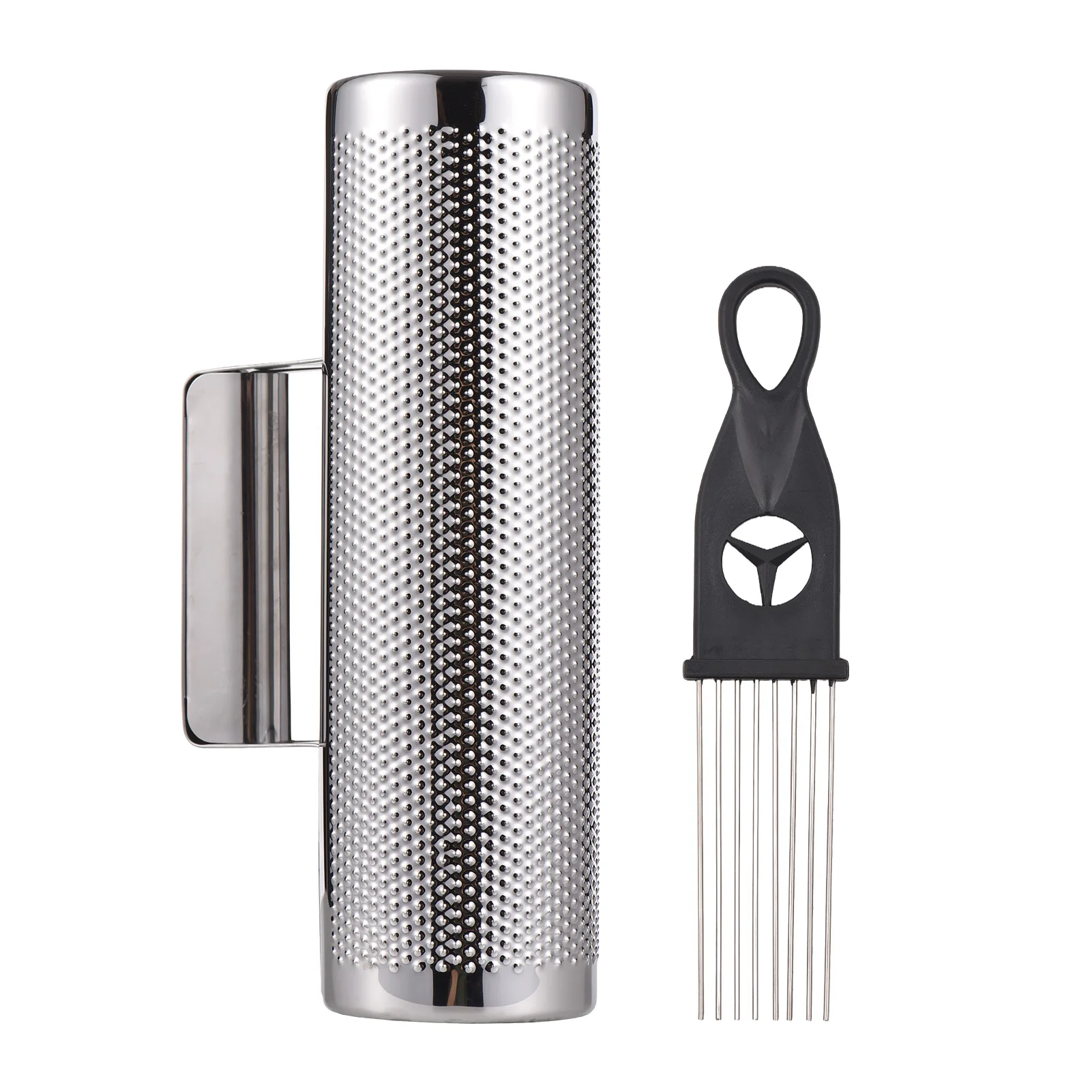 12 inch Stainless Steel Guiro Instrument with Scraper Guiro Shaker Latin Percussion Instrument Guiro Training Tool for Jazz Band