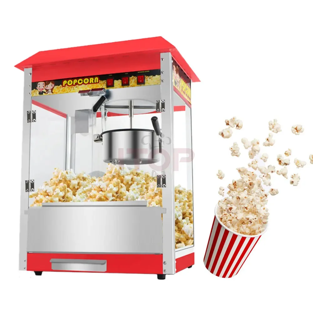 

Hot Selling Table Top Commercial Electric Popcorn Makers Tabletop Long Life Time Industrial Caramel Popcorn Machine Price