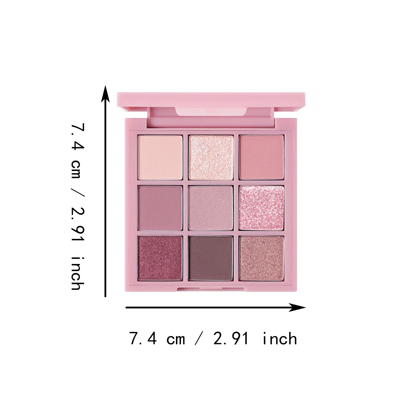 春夏新作アイシャドウパレット ナインパレスグリッド ブロークンダイヤモンド パールセントパウダー ファイン 低彩度