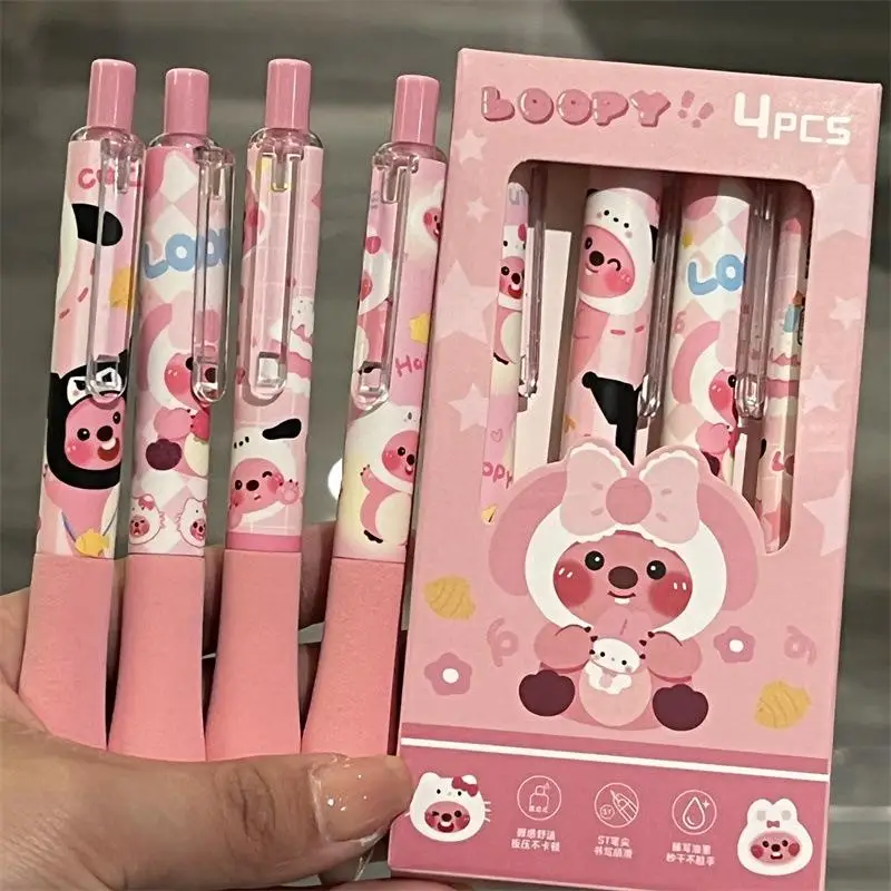 Cartoon Kawaii Cute Loopy Little Beaver Neutral Pen Carbon Pen Signature Pen 0.5Mm Black Ins Birthday Gifts Girlfriend Gifts