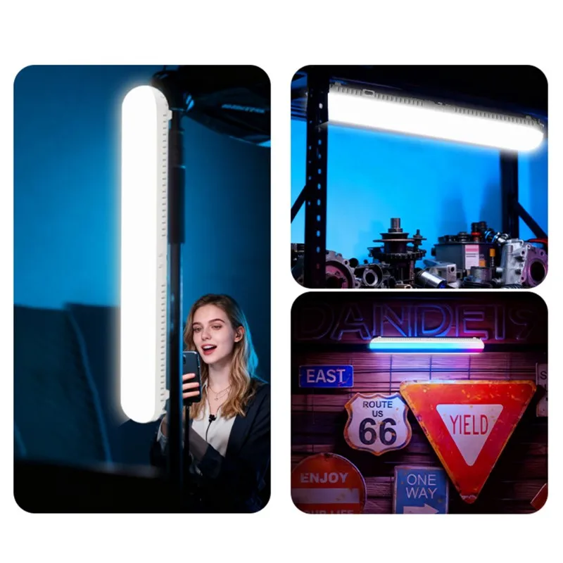 

A74E-Magnetic RGB Neckline Light-LED Desktop Ambient Lamp With Built-In Battery For Live Streaming