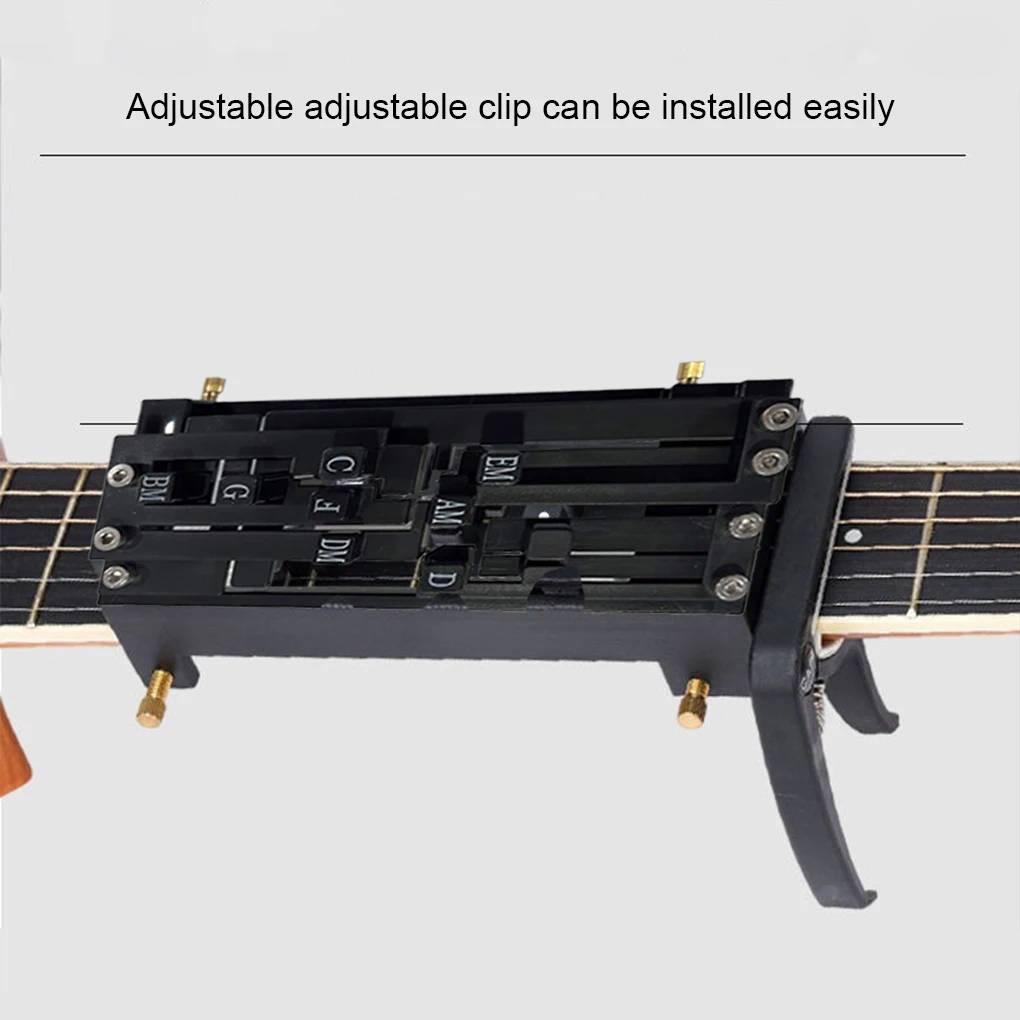 Guitar Aid Tool Acoustic Guitar Learning Accessory Guitar Aid Chords Trainer Assisted Learning System for Beginners A for Adults