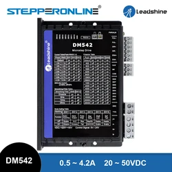 Leadshine DM542 Digital Stepper Driver 0.5-4.2A 20-50VDC for Nema 17, 23, 24 Stepper Motor Controller