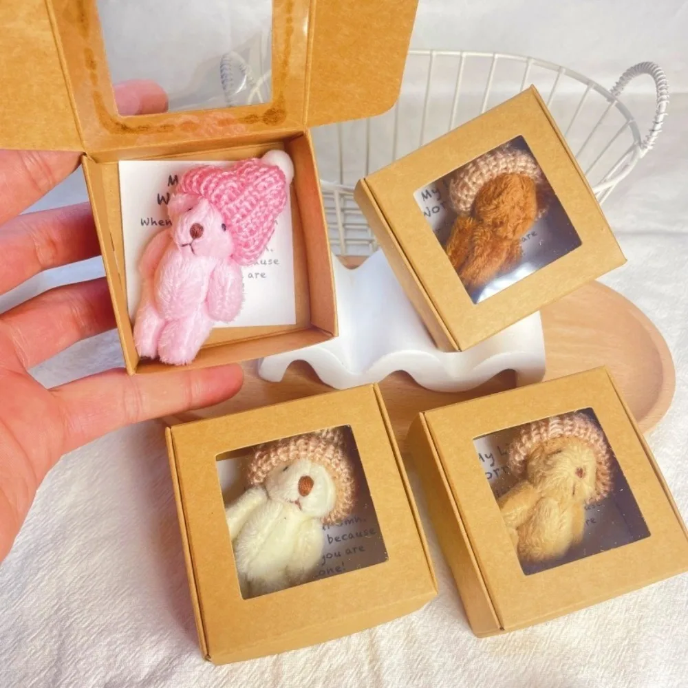 

Cute Mini Teddy Bear Box Gift Pocket Plush Teddy Bear Gifts For Girls Boys Kids Stuffed Animal in Box