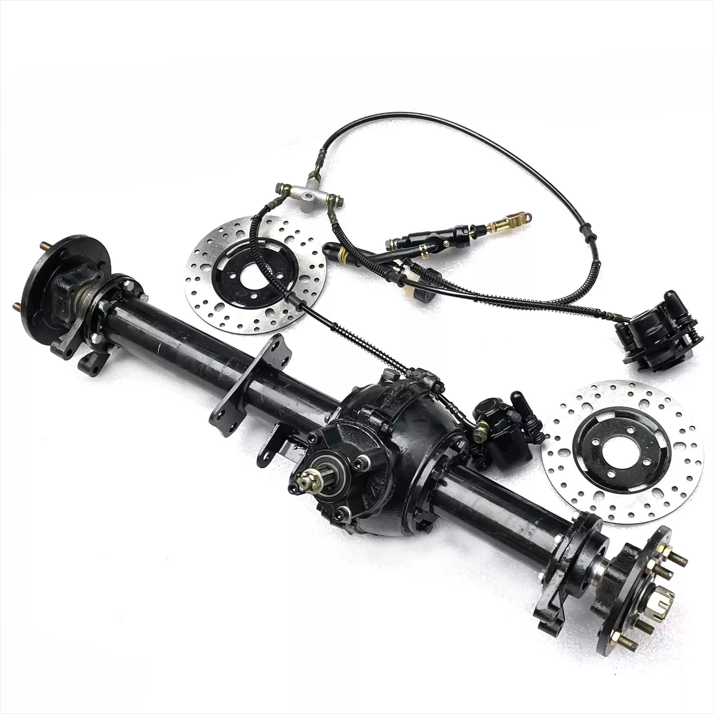 1Pcs Four-wheel Motorcycle Go-kart Beach Car Rear Axle Shaft Transmission Differential Rear Axle Disc Brake Model