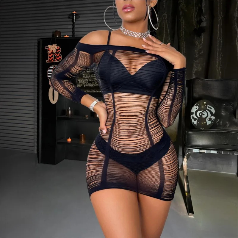 Halloween cosplay ultra curto crânio cabeça aranha web hip envoltório saia vestidos curtos fetiche látex roupas sexy roupas sexy sex shop